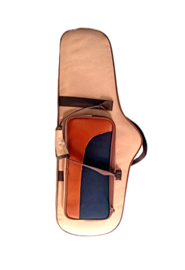ASC0224 Caja de saxofón de cuero PU de tela Oxford portátil