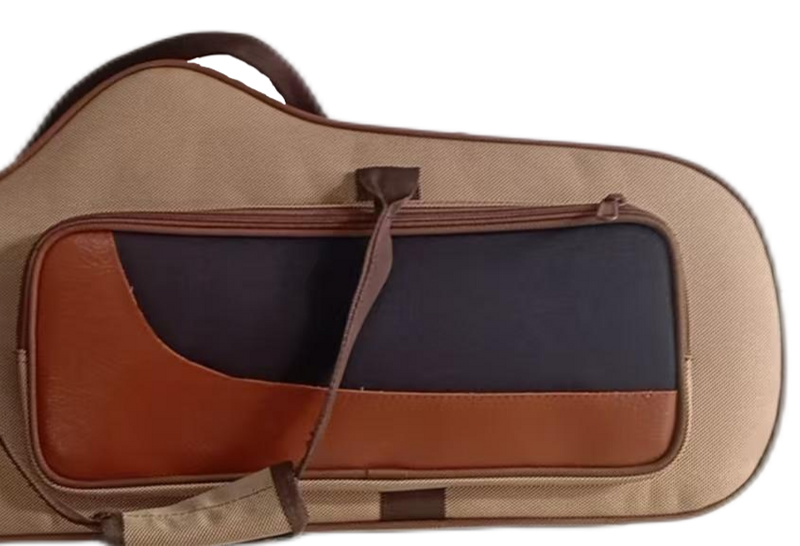 Case de saxofón tenor marrón y negro de alta calidad de alta calidad