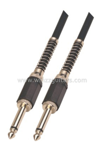 6 mm 1/4 'TS Cable de guitarra de instrumento espiral negro de PVC (AL-G025)