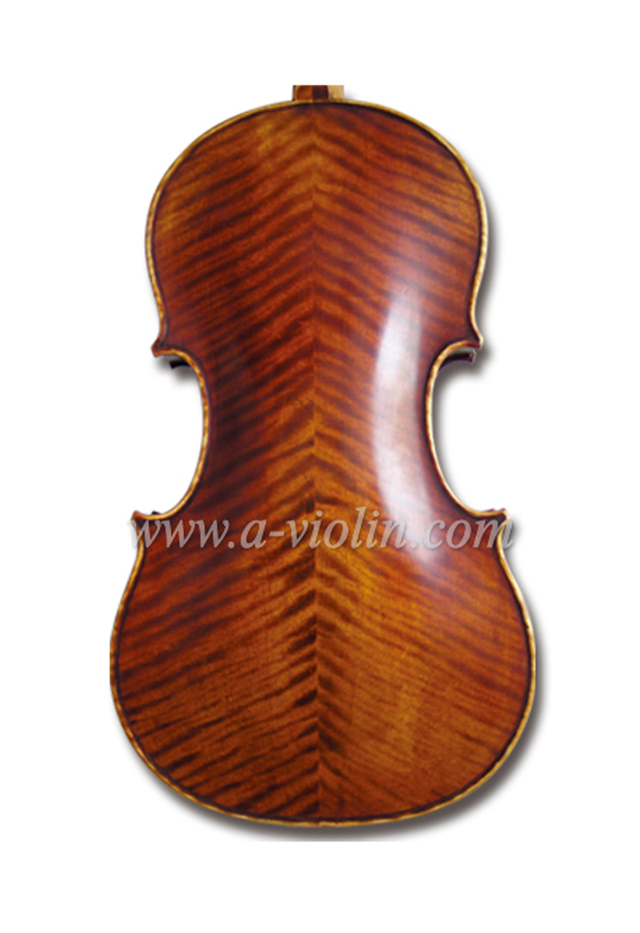 Viola de color marrón hecha a mano de alto grado profesional (LH600E)