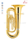 Tuba de pistón de 3 válvulas con laca dorada y pistón Bb (TU9901)