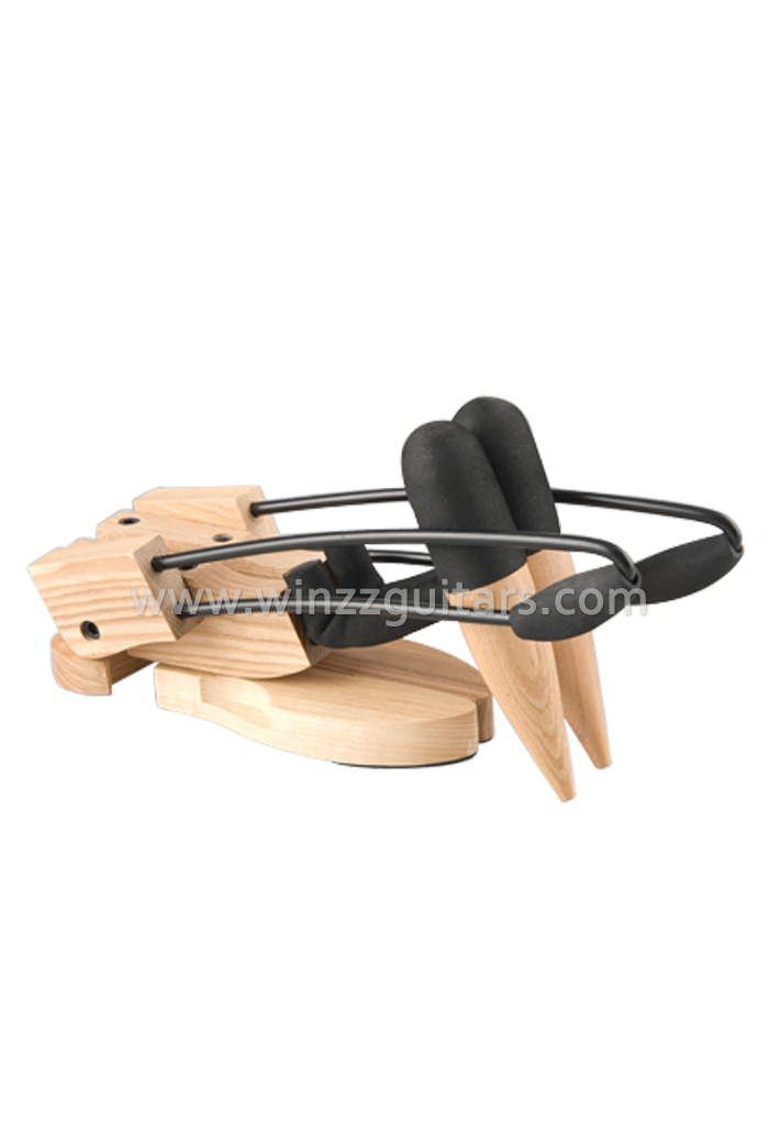 Soporte de guitarra eléctrica de madera para instrumentos musicales (STG302)