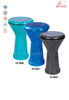 Tambor Doumbek de aluminio con cabeza sintética azul (ADUBK-10)