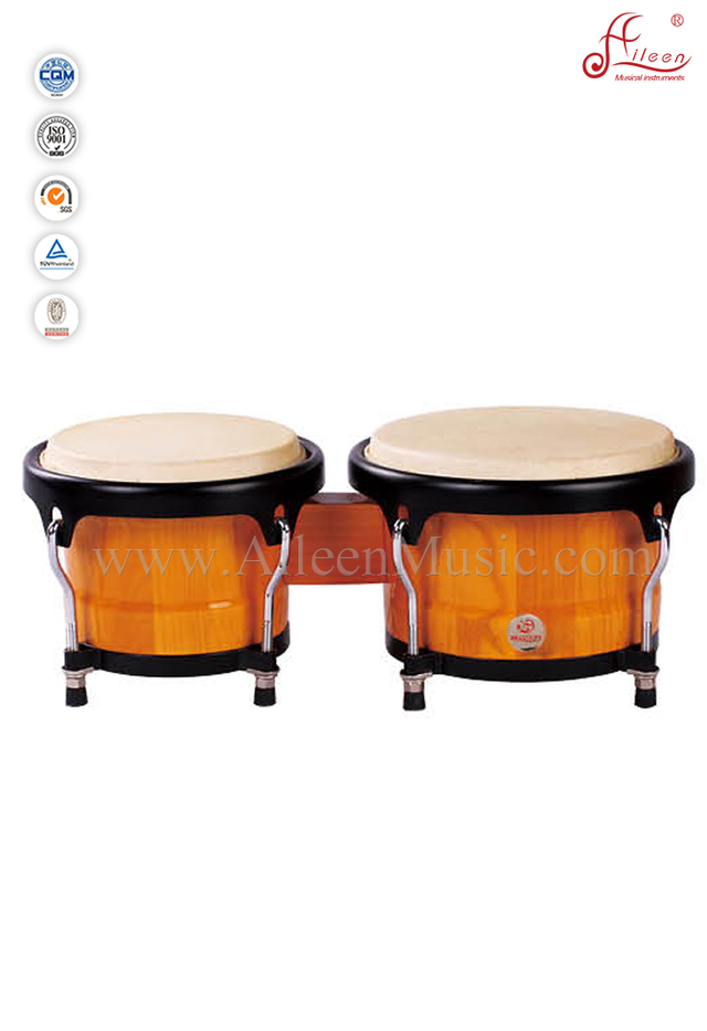 Percusión de madera cromada Bongo Drum (BOBCS006)