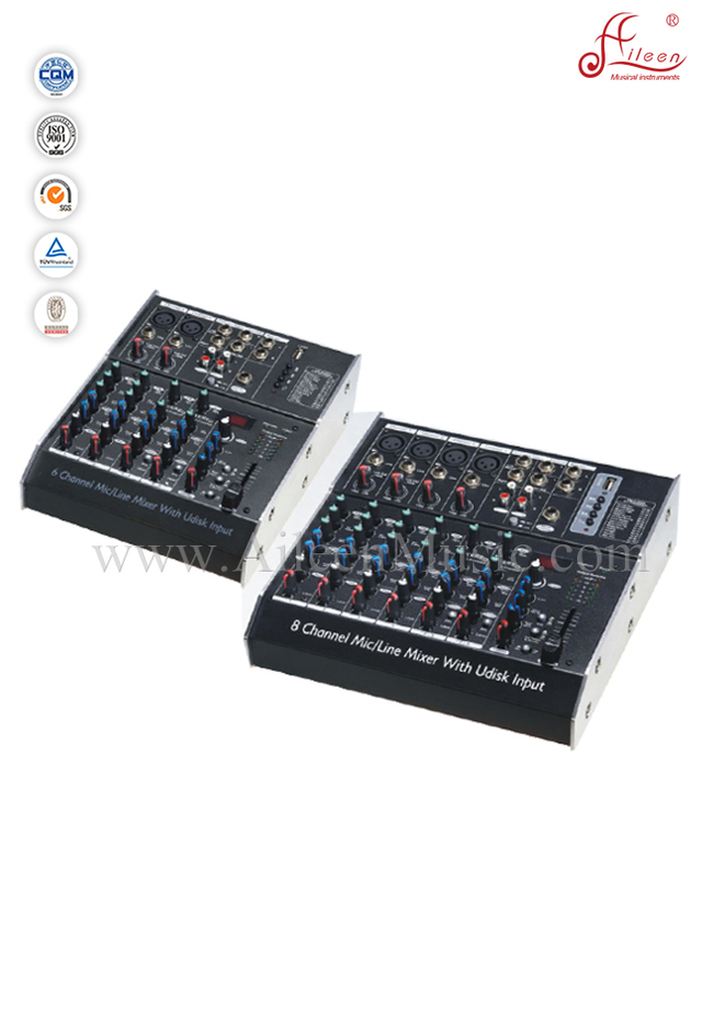 Consola de mezcla profesional EQ DSP de 3 bandas ECH DSP de 3 bandas (AMS-C802FX)