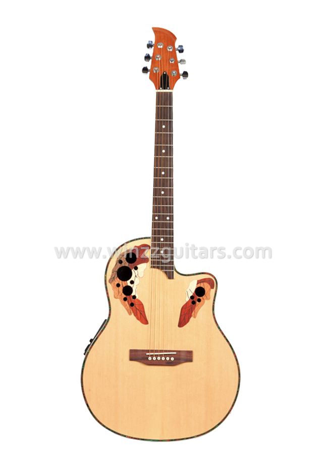 Guitarra eléctrica Ovation con respaldo redondo y ecualizador de 4 bandas de 41 ' (AFO129CE)