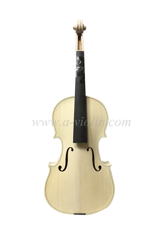 Viola blanca de arce flameado sin barnizar (L150W)