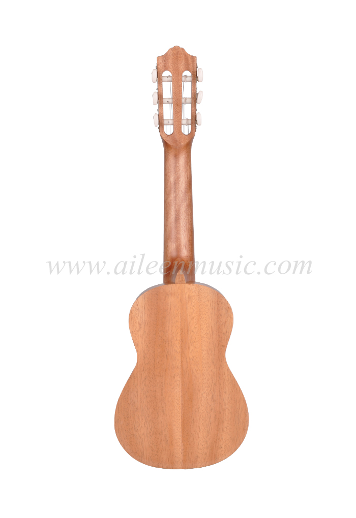 Guitarra de madera contrachapada de caoba de 6 '' y 28 "(AGU77L-2)