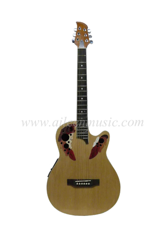 China Factory OEM 38 pulgadas de corte redondo guitarra trasera (AF229CE-38)