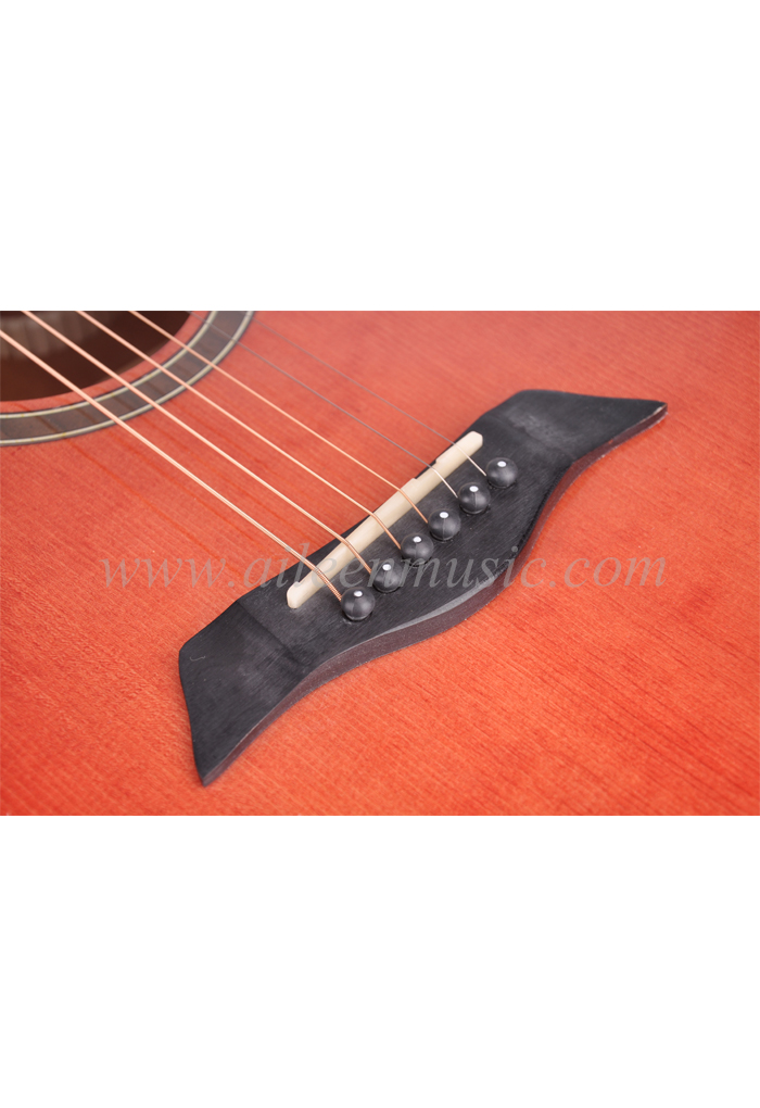 Nueva guitarra acústica de tapa sólida brillante de alta calidad (AFM17C-D)