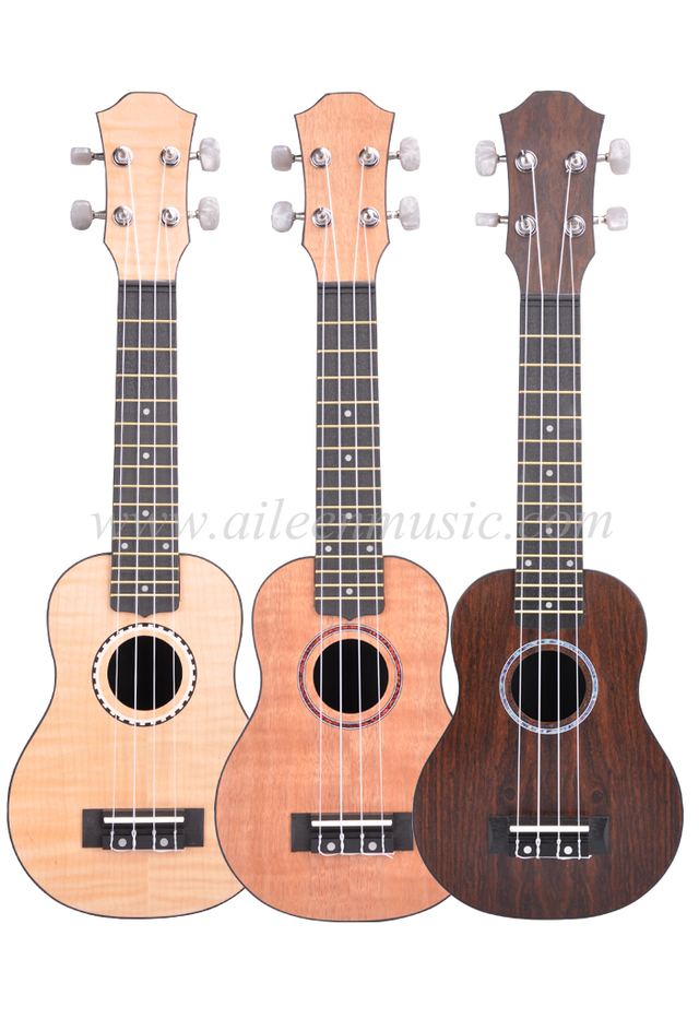 AileenMusic Ukelele de material compuesto de alta calidad Soprano de 21 pulgadas (AU-P02)