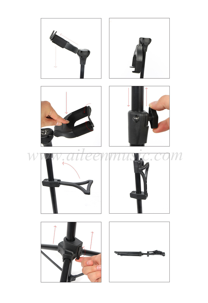 Soporte ajustable para instrumentos musicales de guitarra y violonchelo multifuncional (STG106)