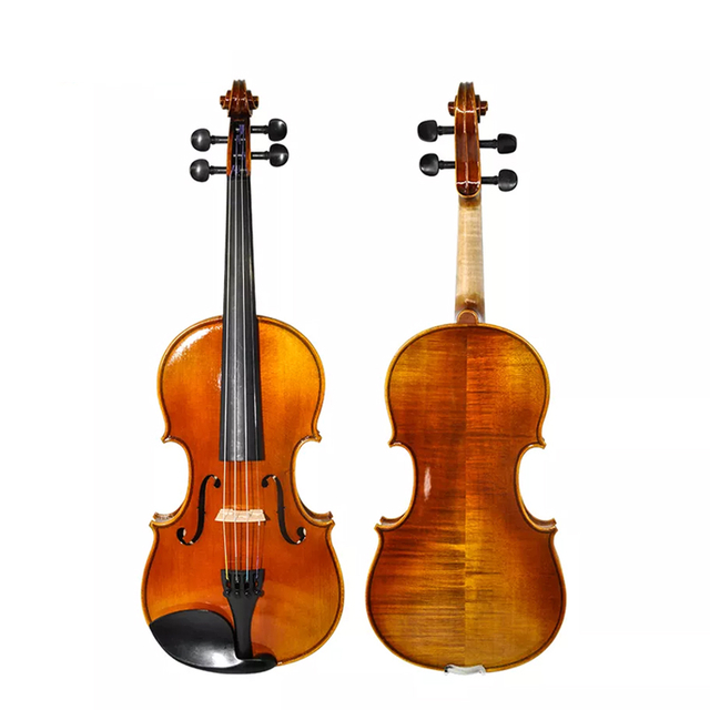 Venta al por mayor 4/4 violín avanzado con parte posterior de arce flameado con estuche (AVL310H)