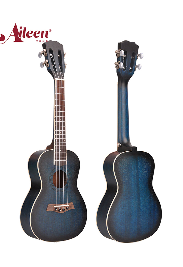 Colorido ukelele de madera contrachapada de caoba （AU07LA）