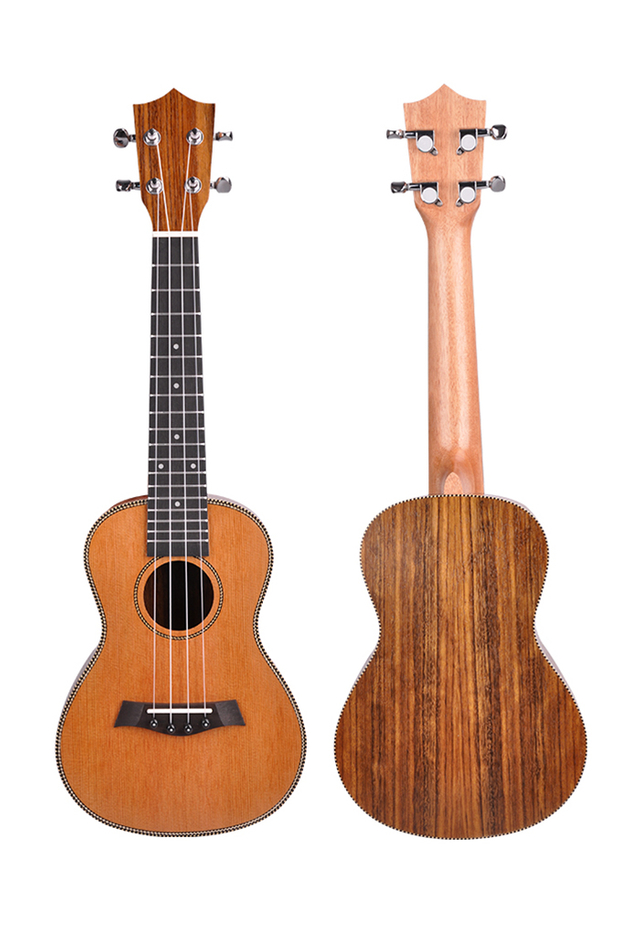 2022 nuevo ukelele infantil de cedro macizo de 23 pulgadas para principiantes (AU18-23)