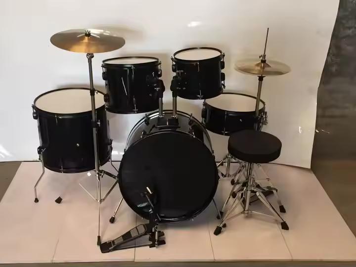 DSET-210B Batería para adultos OEM de buena calidad con cubierta de Pvc de 5 piezas Jazz Digital Drum Set