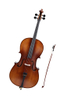 Violonchelo moderado 3/4 con parte trasera de arce flameado a la venta (CM110M)