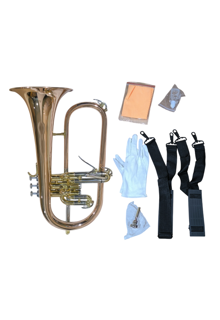 FG-M410G-RB-SSR Profesional de grado medio BB Brasa de latón Flugel Horn
