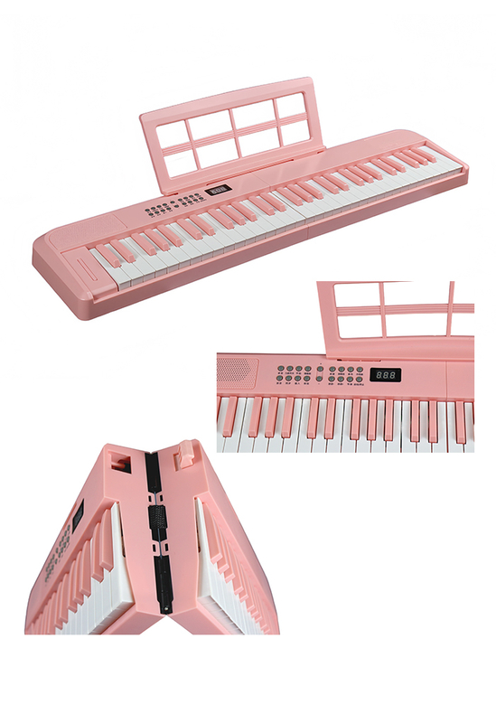 EK-F6101 Nuevos instrumentos musicales 61 teclas de 20 mm de ancho teclado plegable