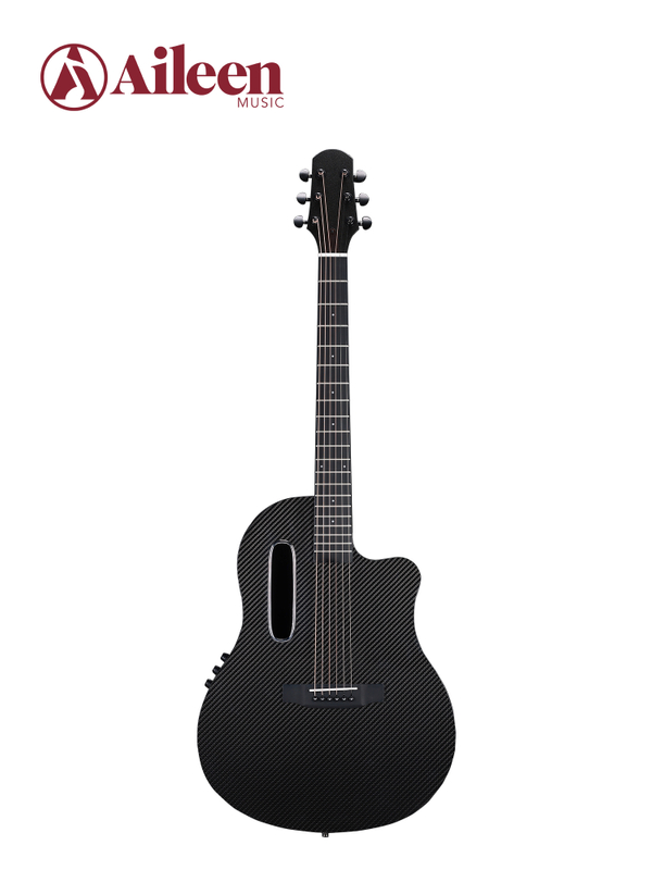 AFO350CE Guitarra acústica con parte superior redonda y tapa de carbono de 41 'de buena calidad