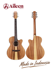 WAG603CE-40 Winzz Exotic Material Guitarra eléctrica acústica recortada de 40' Fabricada en Indonesia
