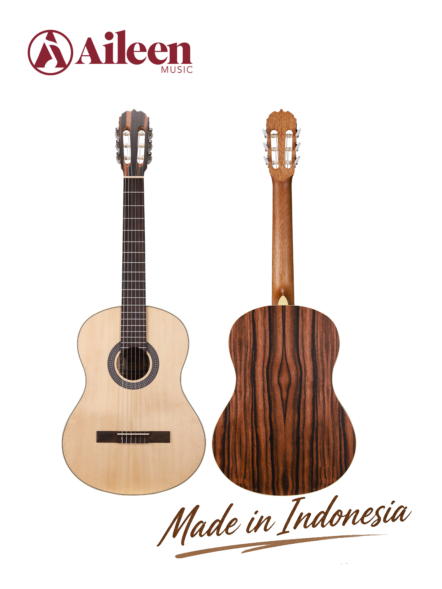 WCG1602 Winzz Exotic Material 39'' Guitarra clásica fabricada en Indonesia