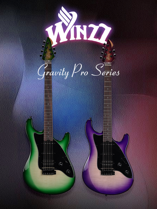 WGS150MF Professional Winzz Design Gravity Series S Model Pro Glossy Edintre Guitarra eléctrica