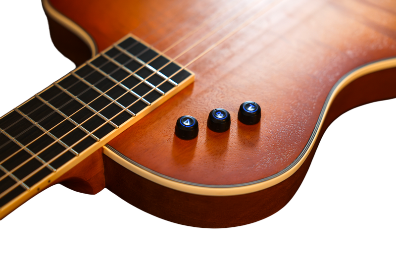 Cuerpo delgado 39 'Guitarra eléctrica acústica Flamed Okoume (WCG170CE)