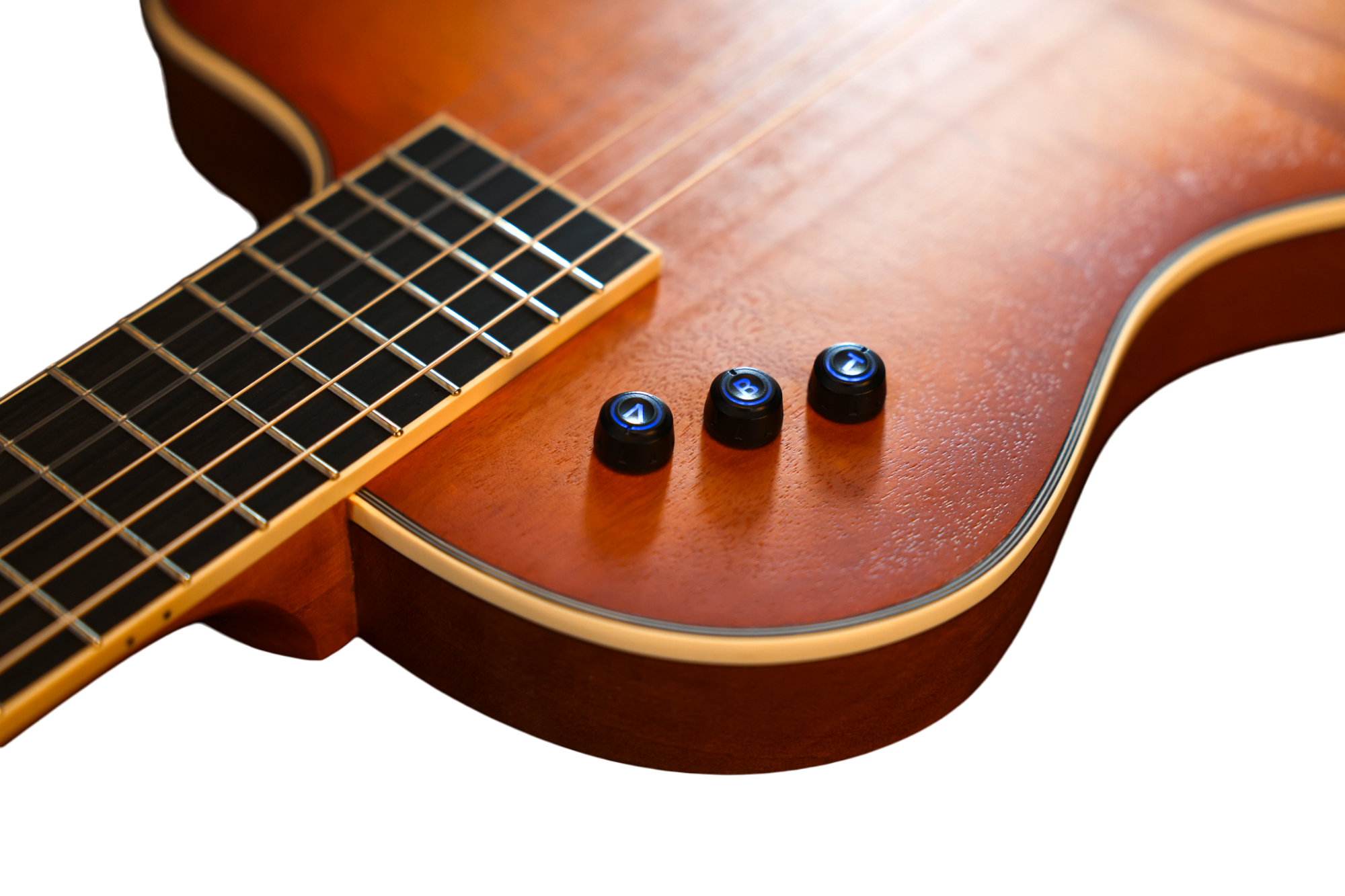 Cuerpo delgado 39 'Guitarra eléctrica acústica Flamed Okoume (WCG170CE)