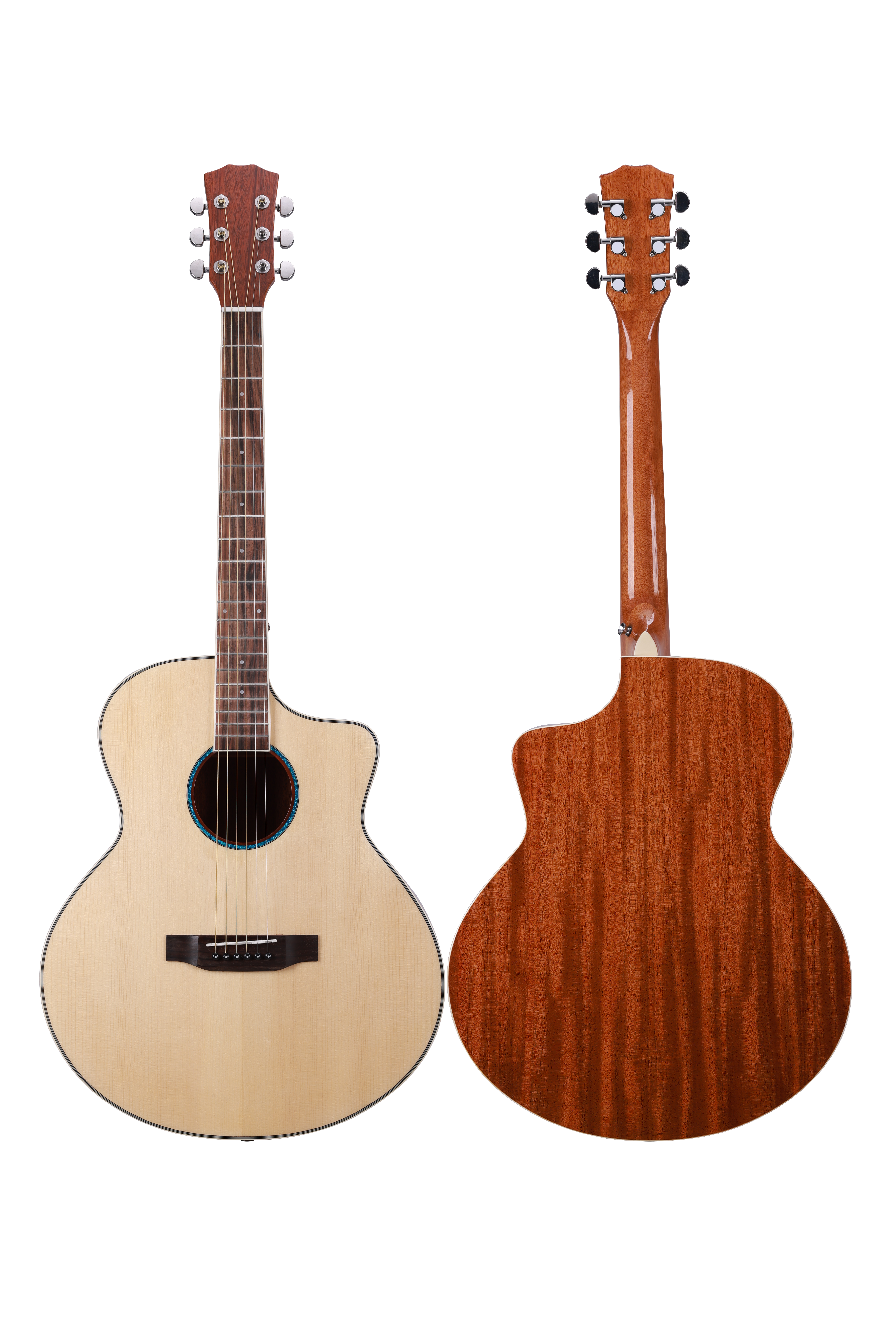 AFM10 Guitarra acústica de 40' con tapa sólida y acabado brillante de alta calidad