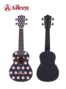 AU02A Nuevo ukelele superior UV de madera contrachapada de tilo de 21 '