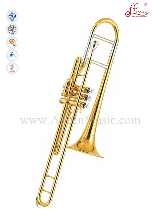 TB-GP340G-SYY Trombón de pistón con llave en Mib, corredera de afinación de cuproníquel 