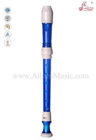 Flauta grabadora de soprano barroco ABS transparente (RE2525B)