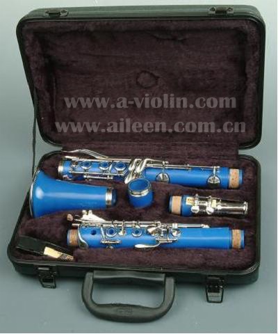 ABS azul claro 17 teclas Bb clave clarinete colorido (CL3071-azul)