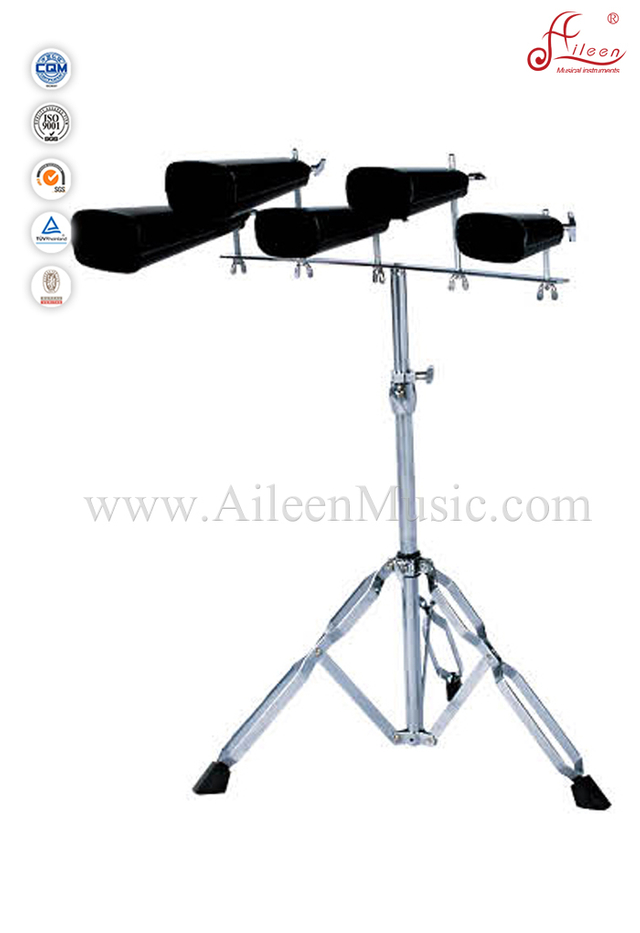 Cencerros de acero/campana de vaca negra con soporte (ACBB200S)