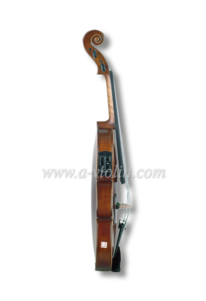 4/4 violín eléctrico silencioso, violín eléctrico colorido con estuche (VE102B)