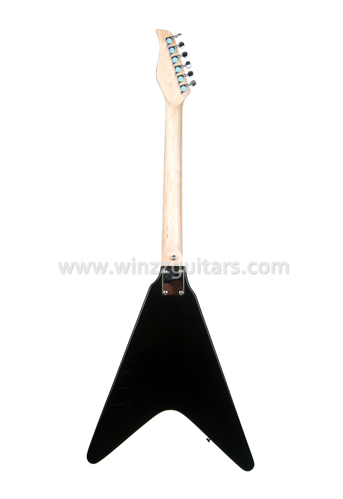 Guitarra eléctrica pesada de 6 cuerdas Guitarra eléctrica pesada estilo FV con forma de V voladora (EGH600)