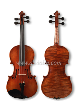 Violín maestro de alto grado, violín antiguo hecho a mano con barniz de aceite (VHH900)