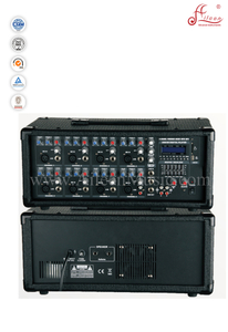 Amplificador de potencia móvil de 8 canales agudos XLR PA de instrumentos musicales (APM-0830BU)