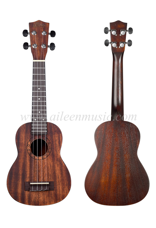 Fabricantes de ukelele de China Todo el ukelele de estudiante de madera contrachapada de caoba (AU-H07A)