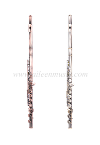 16 llaves Cuerpo de cuproníquel Acabado en latón antiguo Flauta de grado de entrada con llave C (FL-G601AS)