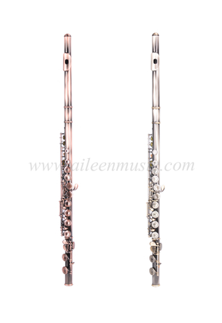 16 llaves Cuerpo de cuproníquel Acabado en latón antiguo Flauta de grado de entrada con llave C (FL-G601AS)