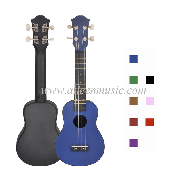 Nuevo ukelele de estudiante de plástico de contrachapado de tilo nuevo (AU-P01)