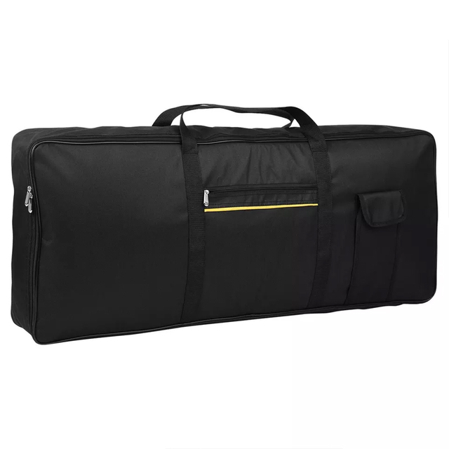Bolsa dura portátil negra para teclado de piano de 88 teclas (BGDP610)