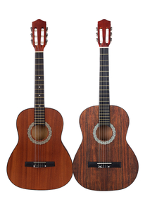 Guitarras clásicas baratas de nogal de tamaño completo con acabado mate de 30-39 pulgadas (AC008L)