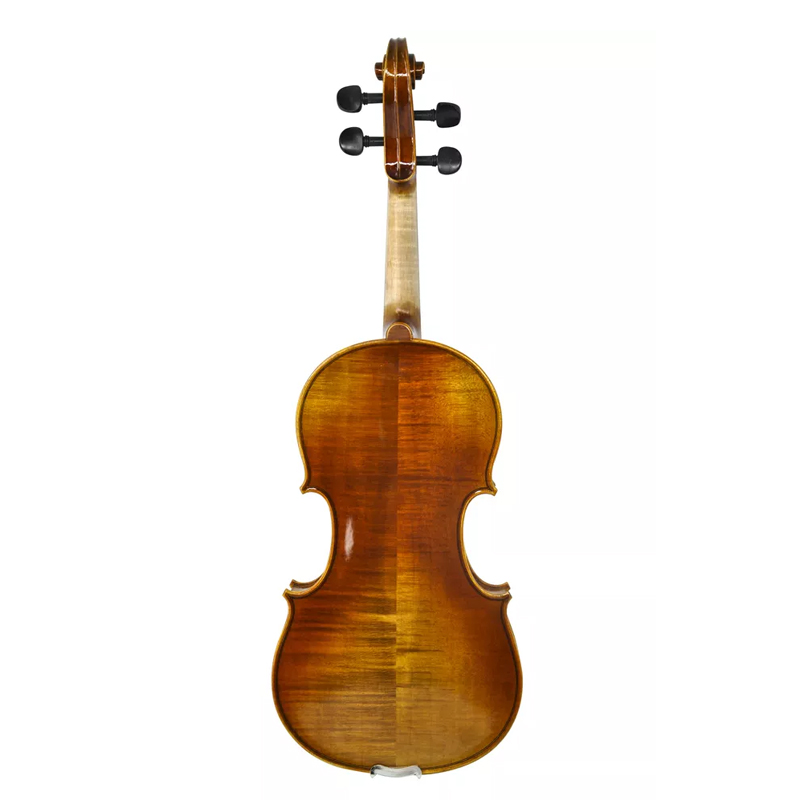 Venta al por mayor 4/4 parte trasera de arce flameado de violín avanzado con estuche (AVL310H)