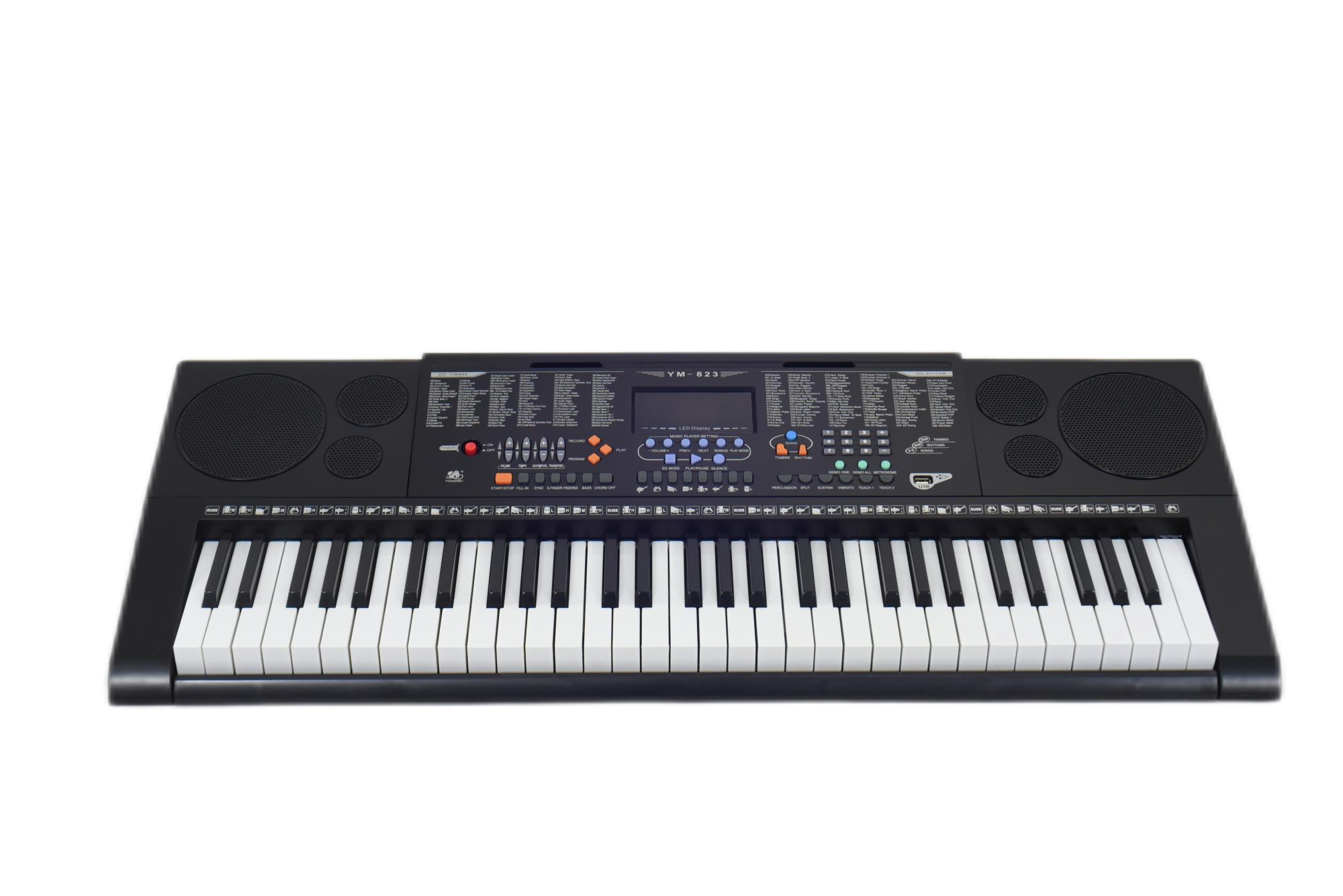 61 teclas estilo piano/teclado eléctrico con pantalla LED (MK61823)