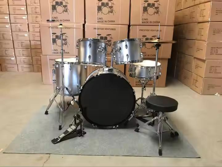 DSET-210B Batería para adultos OEM de buena calidad con cubierta de Pvc de 5 piezas Jazz Digital Drum Set