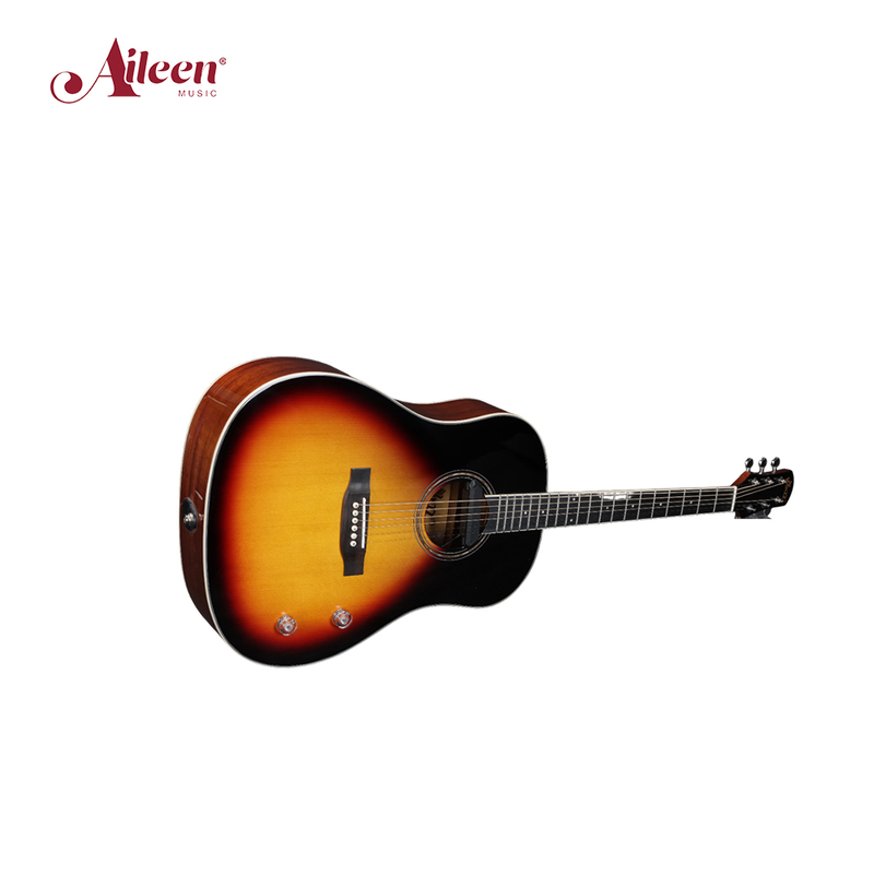 AFM16E-SD Winzz Guitarra acústica en forma de D con hombro inclinado y parte superior sólida