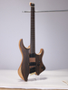 WLH EX80-ME Mindi Body Eboni (grosor: 6 mm) Guitarra eléctrica sin cabeza superior fabricada en Indonesia